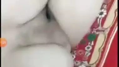 Booby bhabhi stripping off red night gown