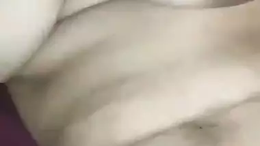 Husband fingering wife pussy harder before fucking