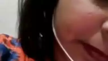 Horny lad jerks off looking at Indian mom's juicy wet pussy